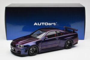 Nissan Skyline GT-R R34 NISMO Z-Tune ミッドナイトパープル III AUTOart 1:18 77464 コンポジット - 画像 8/8