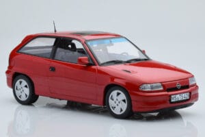Opel Astra F GSi レッド Norev 1:18 183672 メタル - 画像 4/6