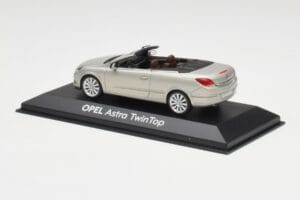 Opel Astra H Twin Top シルバー Minichamps 1:43 403045633 メタル - 画像 3/4