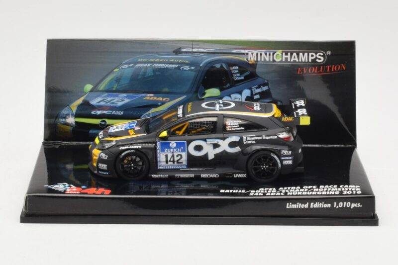 Opel Astra OPC #142 Rathje / Bueler / Scharf / Hoffmeister 24 Hours Nurburgring 2010 Minichamps 1:43 437104142 メタル