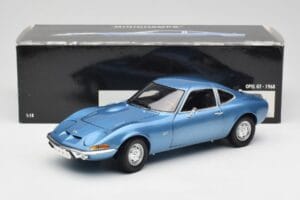 Opel GT ブルー Minichamps 1:18 180049020 メタル - 画像 8/8