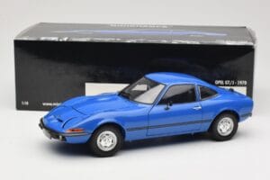 Opel GT/J ブルー Minichamps 1:18 180049023 メタル - 画像 8/8
