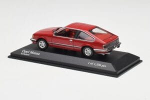 Opel Monza A レッド Minichamps 1:43 400045121 メタル - 画像 3/4