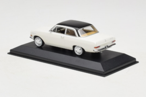 Opel Rekord A ホワイト ブラックルーフ Minichamps 1:43 430041002 メタル - 画像 3/4
