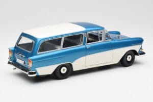 Opel Rekord P1 Caravan ブルー メタリック Minichamps 1:18 180043210 メタル - 画像 3/8
