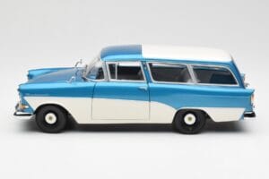 Opel Rekord P1 Caravan ブルー メタリック Minichamps 1:18 180043210 メタル - 画像 4/8