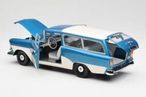 Opel Rekord P1 Caravan ブルー メタリック Minichamps 1:18 180043210 メタル - 画像 5/8