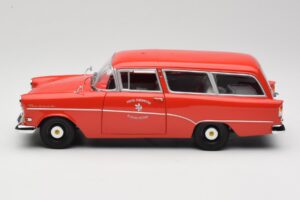 Opel Rekord P1 Caravan Feuerwehr Neuenkirchen Minichamps 1:18 180043291 メタル - 画像 4/8