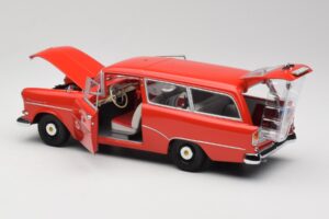 Opel Rekord P1 Caravan Feuerwehr Neuenkirchen Minichamps 1:18 180043291 メタル - 画像 5/8