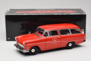 Opel Rekord P1 Caravan Feuerwehr Neuenkirchen Minichamps 1:18 180043291 メタル - 画像 8/8