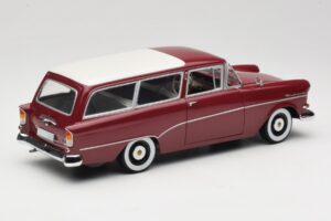 Opel Rekord P1 Caravan レッド Minichamps 1:18 180043211 メタル - 画像 3/8