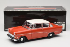 Opel Rekord P1 レッド Minichamps 1:18 180043201 メタル - 画像 8/8