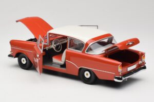 Opel Rekord P1 レッド Minichamps 1:18 180043201 メタル - 画像 5/8