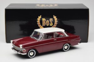 Opel Rekord P2 ダークレッド & ホワイト BoS Models 1:18 BOS415 レジン - 画像 6/6