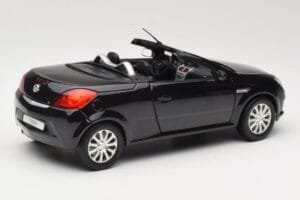 Opel Tigra TwinTop B ブラック Norev 1:18 183600 メタル - 画像 3/8