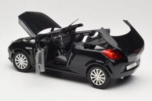 Opel Tigra TwinTop B ブラック Norev 1:18 183600 メタル - 画像 5/8