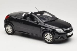 Opel Tigra TwinTop B ブラック Norev 1:18 183600 メタル - 画像 6/8