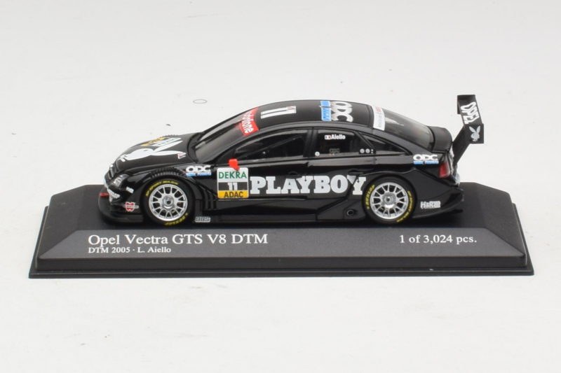 Opel Vectra GTS V8 #11 Playboy L. Aiello DTM 2005 Minichamps 1:43 436054611 メタル