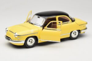 Panhard PL17 イエロー Solido 1:18 8173 メタル - 画像 2/8