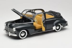 Peugeot 203 カブリオレ ブラック Solido 1:18 8156 メタル - 画像 2/8