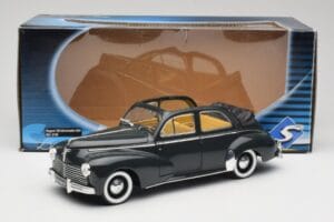 Peugeot 203 カブリオレ ブラック Solido 1:18 8156 メタル - 画像 8/8