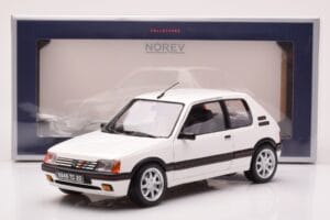 Peugeot 205 GTi 1.9 Meije ホワイト Norev 1:18 184842 メタル - 画像 8/8