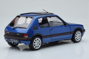 Peugeot 205 GTi 1.9 サンルーフ付き Miami ブルー Norev 1:18 184844 メタル - 画像 3/8