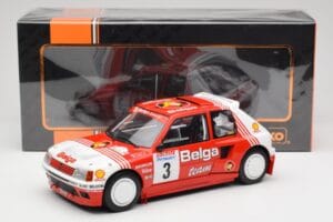 Peugeot 205 T16 #3 B. Darniche / A. Mahe Rally Ypres 1985 IXO 1:18 18RMC135 メタル - 画像 6/6