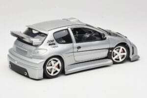 Peugeot 206 MTK シルバー Solido 1:18 1817 メタル - 画像 3/8