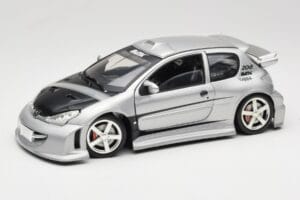 Peugeot 206 MTK シルバー Solido 1:18 1817 メタル