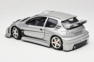 Peugeot 206 MTK シルバー Solido 1:18 1817 メタル - 画像 7/8