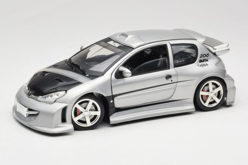 Peugeot 206 MTK シルバー Solido 1:18 1817 メタル