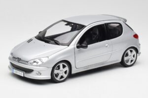 Peugeot 206 RC アルミニウム シルバー Norev 1:18 184726 メタル