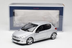 Peugeot 206 RC アルミニウム シルバー Norev 1:18 184726 メタル - 画像 8/8