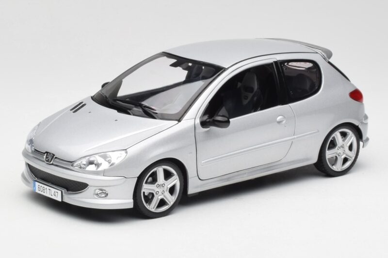 Peugeot 206 RC アルミニウム シルバー Norev 1:18 184726 メタル