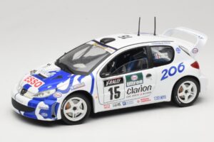 Peugeot 206 WRC #15 G. Panizzi / H. Panizzi WRC 1999 Solido 1:18 9016 メタル