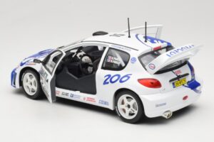 Peugeot 206 WRC #15 G. Panizzi / H. Panizzi WRC 1999 Solido 1:18 9016 メタル - 画像 5/8