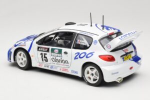 Peugeot 206 WRC #15 G. Panizzi / H. Panizzi WRC 1999 Solido 1:18 9016 メタル - 画像 7/8