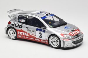 Peugeot 206 WRC #3 G. Panizzi / H. Panizzi Rally Tour de Corse 2002 Otto 1:18 OT1085 レジン - 画像 4/6