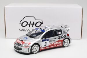 Peugeot 206 WRC #3 G. Panizzi / H. Panizzi Rally Tour de Corse 2002 Otto 1:18 OT1085 レジン - 画像 6/6