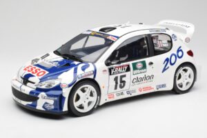 Peugeot 206 WRC G. Panizzi / H. Panizzi Tour de Corse 1999 Otto 1:12 G081 レジン
