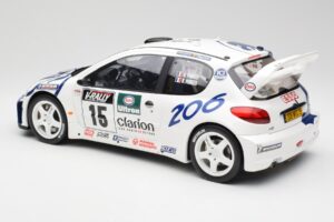 Peugeot 206 WRC G. Panizzi / H. Panizzi Tour de Corse 1999 Otto 1:12 G081 レジン - 画像 5/6