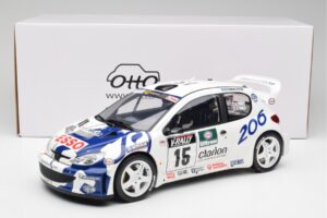 Peugeot 206 WRC G. Panizzi / H. Panizzi Tour de Corse 1999 Otto 1:12 G081 レジン - 画像 6/6