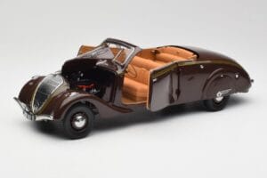 Peugeot 402 Eclipse チョコレート Norev 1:18 184873 メタル - 画像 2/12