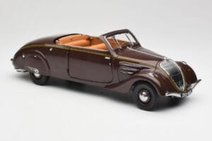 Peugeot 402 Eclipse チョコレート Norev 1:18 184873 メタル - 画像 11/12