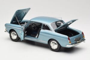 Peugeot 404 Coupe ブルー Norev 1:18 184745 メタル - 画像 5/8