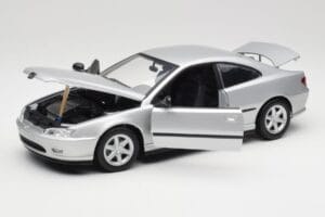 Peugeot 406 Coupe シルバー Gate 1:18 01024 メタル - 画像 2/8