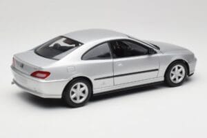 Peugeot 406 Coupe シルバー Gate 1:18 01024 メタル - 画像 3/8
