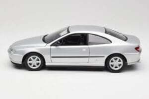 Peugeot 406 Coupe シルバー Gate 1:18 01024 メタル - 画像 4/8