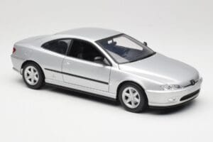 Peugeot 406 Coupe シルバー Gate 1:18 01024 メタル - 画像 6/8